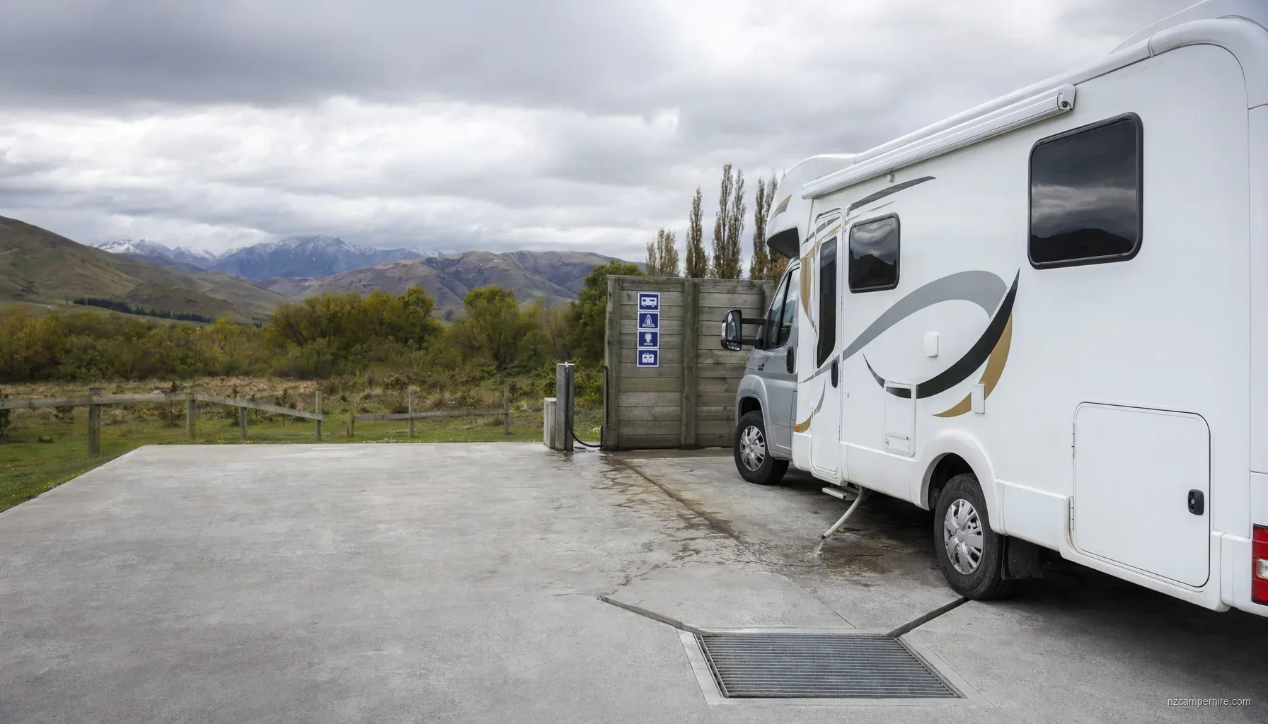 Dump stations South Island map