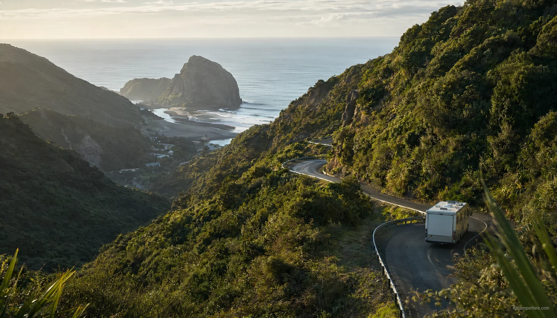 Auckland to Piha — motorhome drive guide — NZ campervan route