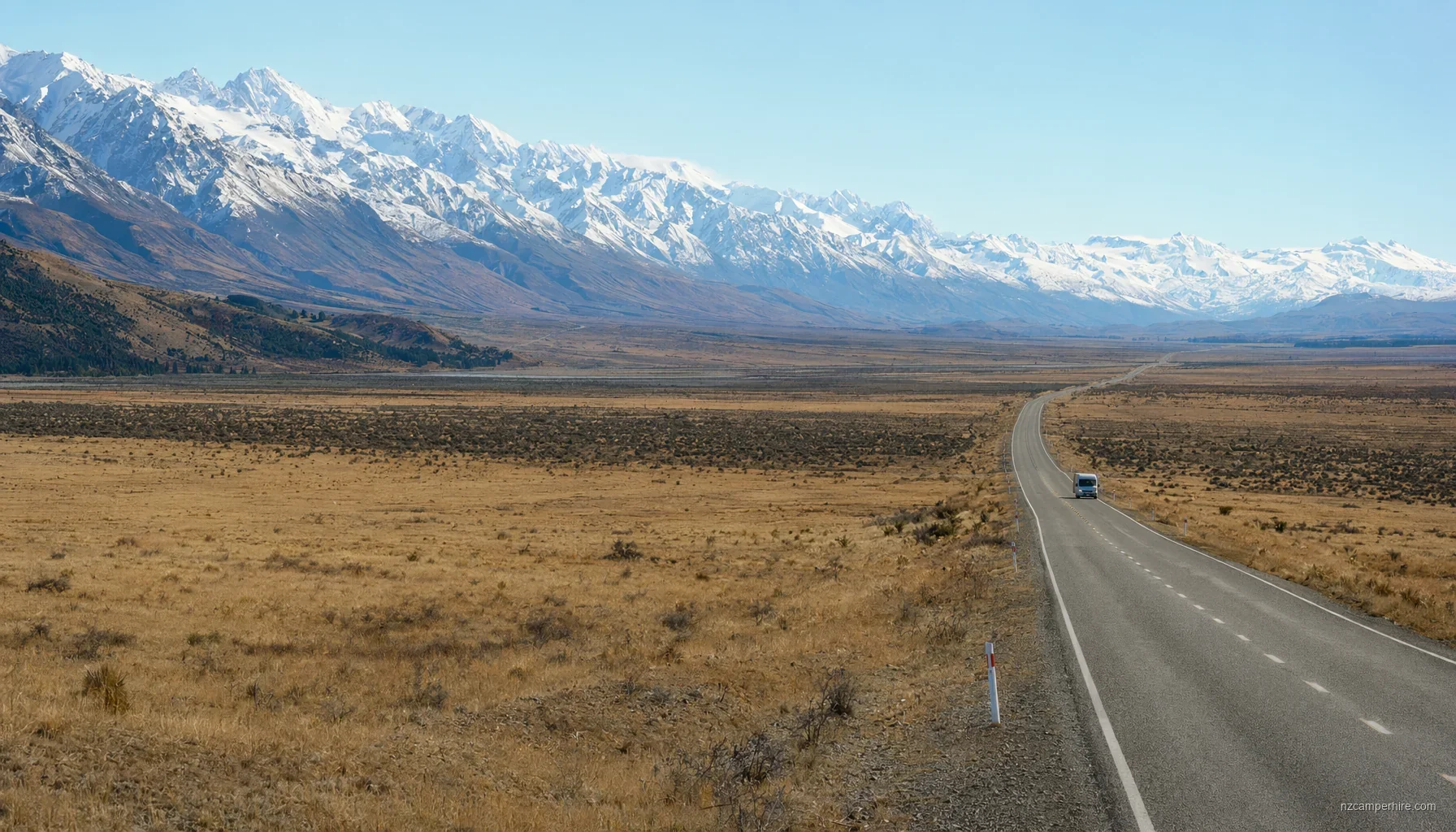 Christchurch to Queenstown drive — motorhome drive guide — NZ campervan route