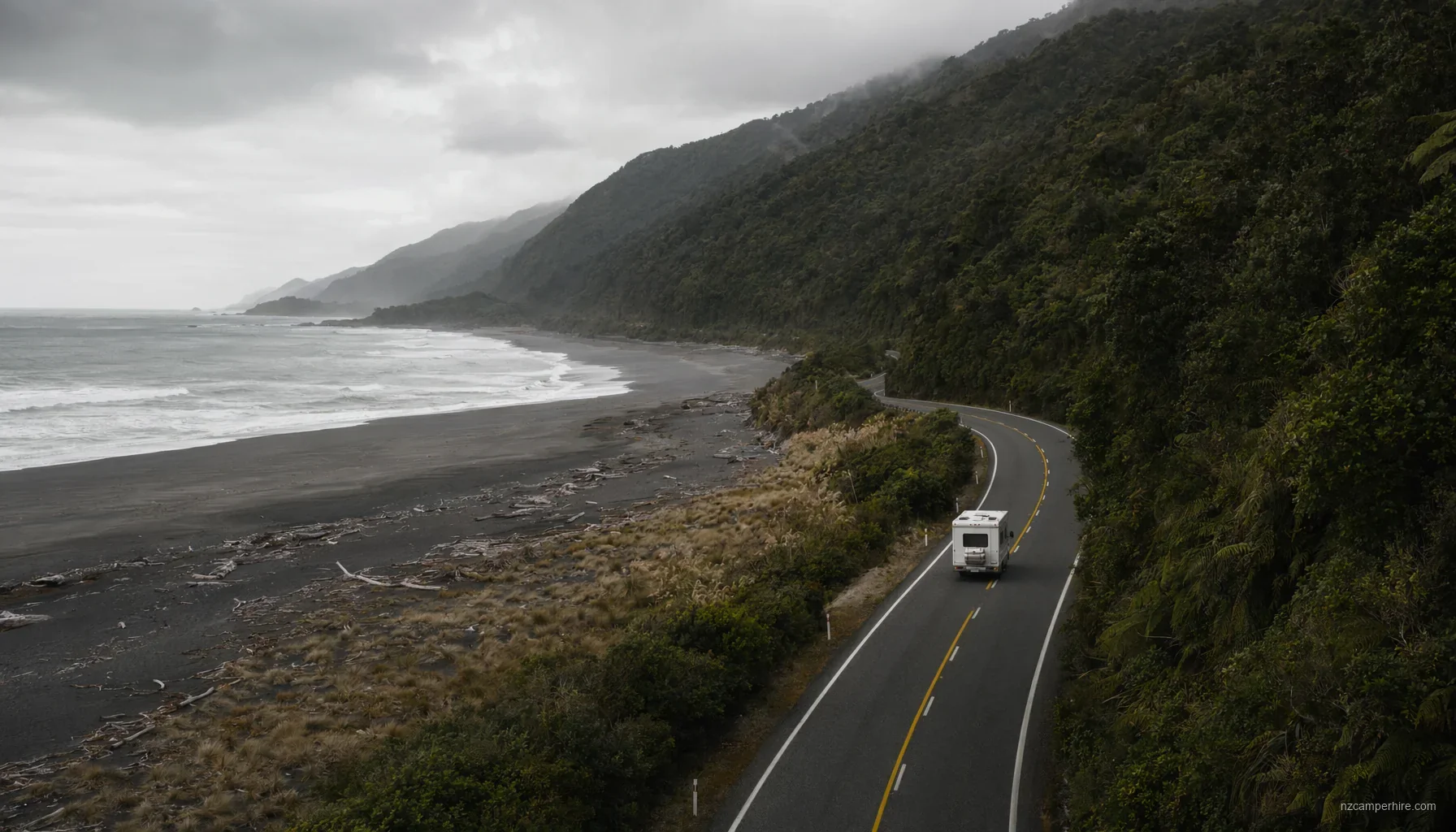 Hokitika to Greymouth — motorhome drive guide — NZ campervan route