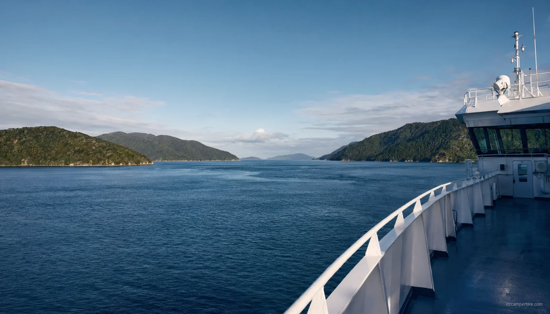 Wellington to Picton ferry crossing — motorhome drive guide — NZ campervan route
