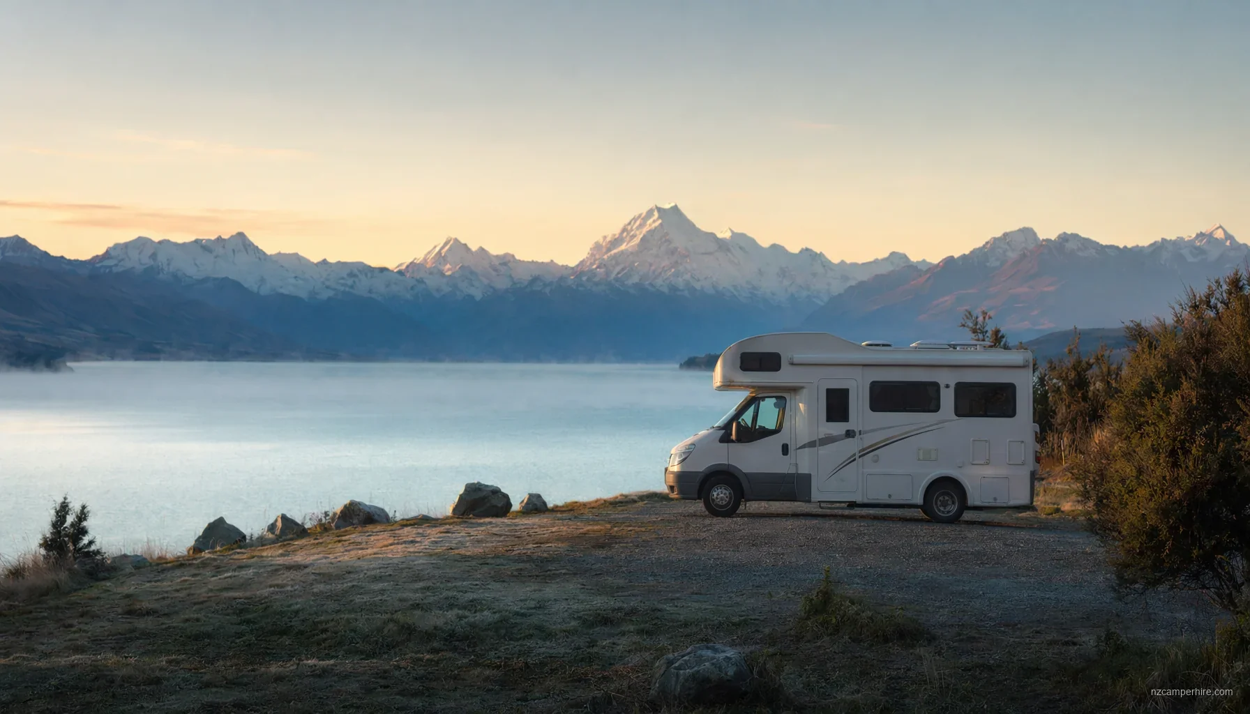 NZ road map on a motorhome dashboard