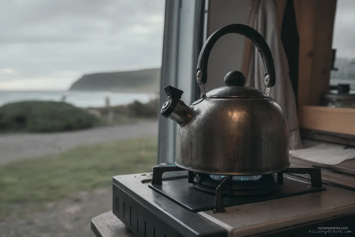 A practical moment from Freedom camping North Island