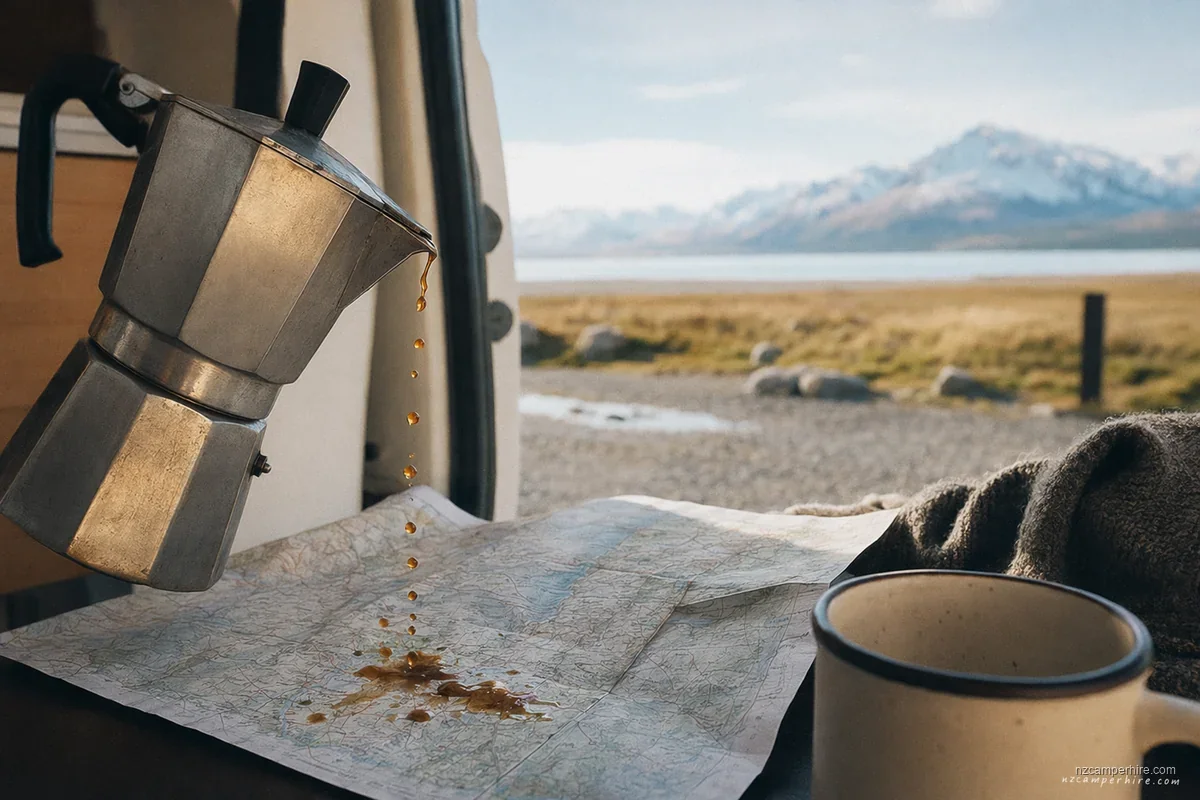 A practical moment from Driving on the left in NZ
